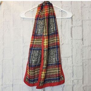 VINTAGE GLENTEX Made in Italy Plaid Scarf